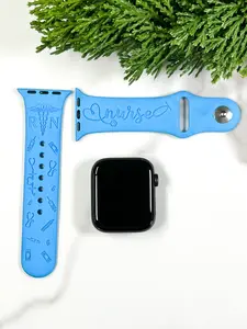 Nurse Engraved Apple Watch Band, Personalized Watch Band, Apple Watch Band, Apple Watch Band for Women, Watch Band