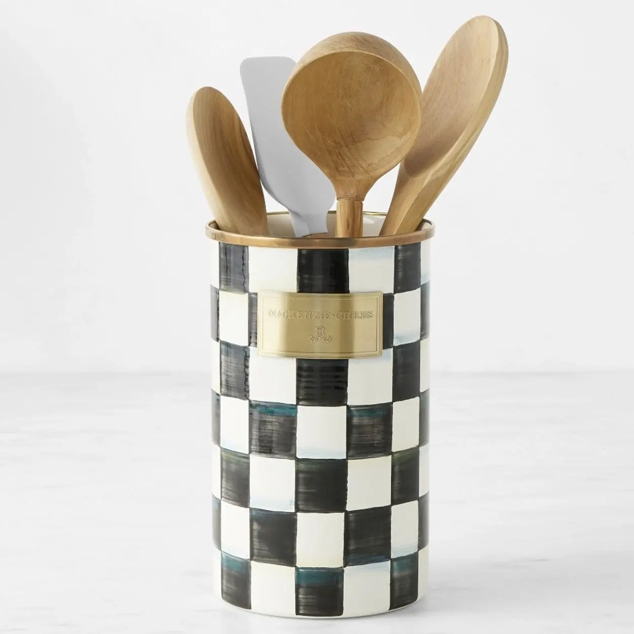 MacKenzie-Childs Courtly Check Utensil Holder