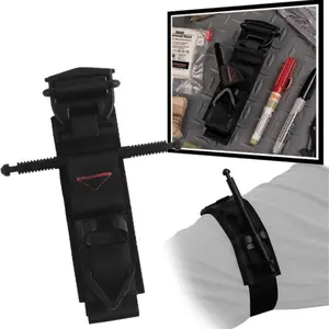 Tactical Medical Arterial Emergency Tourniquet, One-handed Operation, Quick and Practical. Good Hemostasis Effect in Case of Accidental Abrasions and Cuts - Black