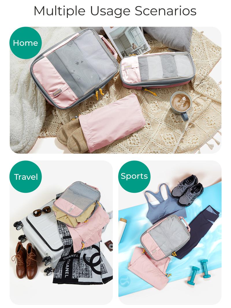 BAGSMART Compression Packing Cubes for Suitcases - 6 Set Travel Organizer Polyester Cubes for Luggage Organization TikTokShopHolidayHaul BAGSMART Compression Packing Cubes for Suitcases - 6 Set Travel Organizer Polyester Cubes for Luggage Organization TikTokShopHolidayHaul