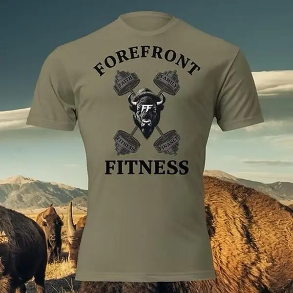 Forefront Fitness Cross Barbell T-Shirt