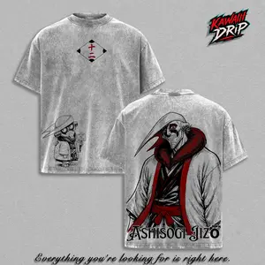 Ashisogi Jizo Bleach T-Shirt, Mayuri Kurotsuchi Zanpakuto Graphic Tee, Vintage Washed Anime Streetwear Shirt, Bleach Soul Reaper Manga Graphic T Shirt, Mayuri Back Print Tee, Bleach Anime Fan Gift, Soft Cotton Streetwear T-Shirt, Unisex Casual Wear