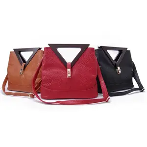 Triangle Top Handle Bag