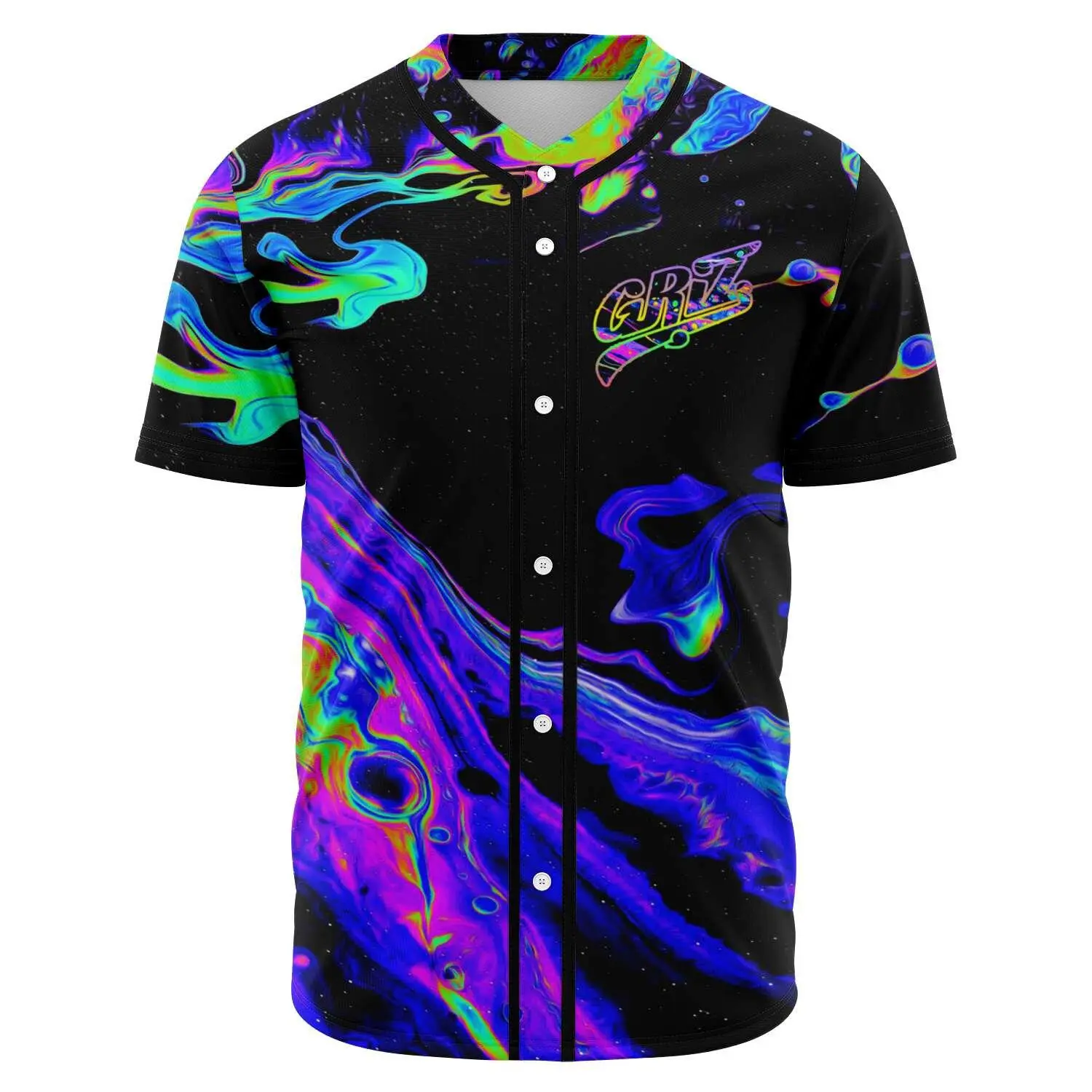 GRiZ Music Baseball Jersey, Unisex Rave Festival Streetwear Graphic Apparel