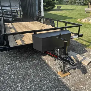 VEVOR Trailer Tongue Box, Carbon Steel Tongue Box Tool Chest, Heavy Duty Trailer Box Storage with Lock and Keys, Utility Trailer Tongue Tool Box for Pickup Truck Bed, RV Trailer, 36"x12"x12", Box