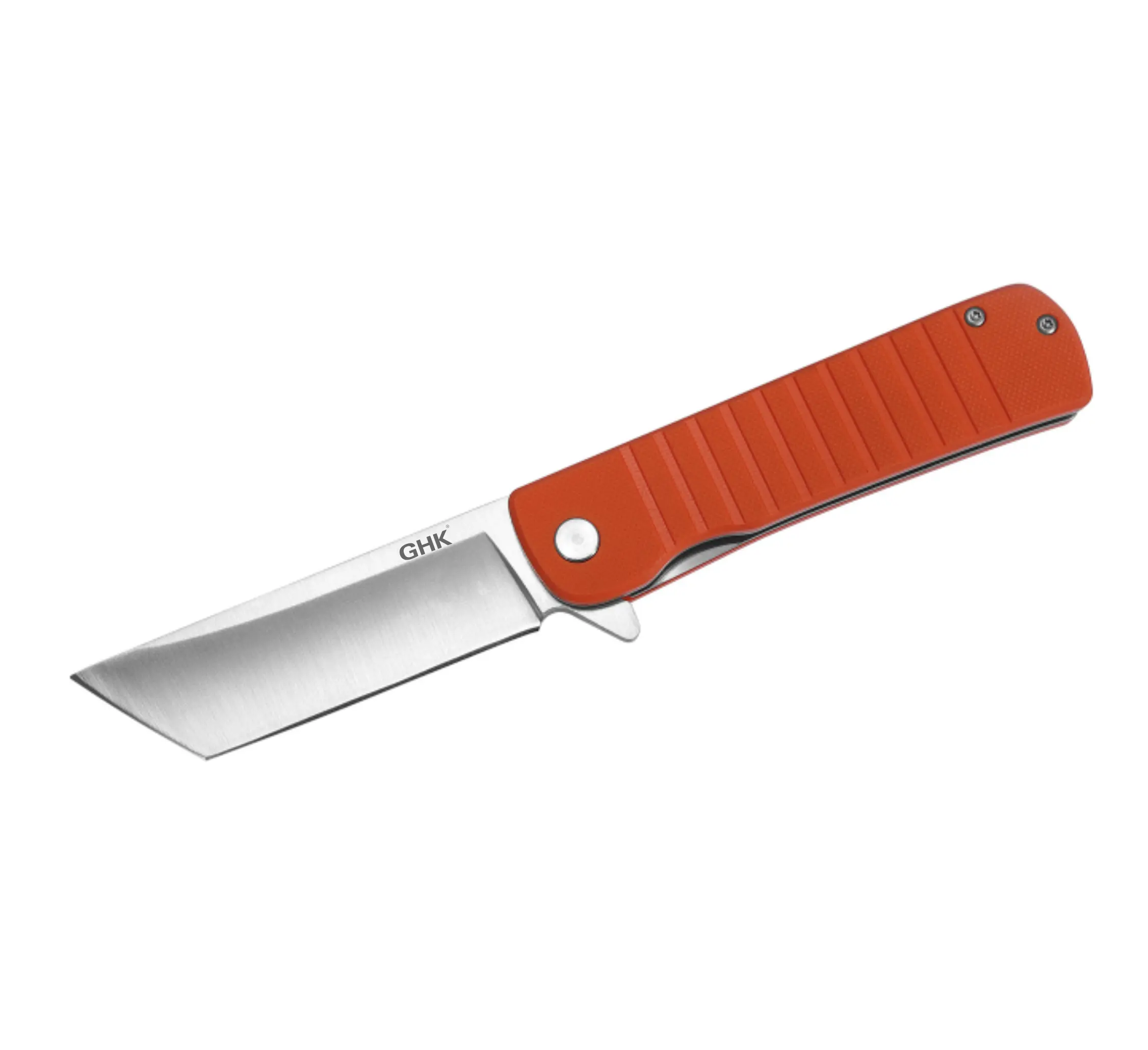 GHK D2 High-Carbon Stainless Steel High-Hardness Foldable Retractable Knife, Fiberglass-Enhanced Multi-Use Handheld Cutting Tool for Outdoor Camping, Bushcrafting, Fishing (for Youth)
