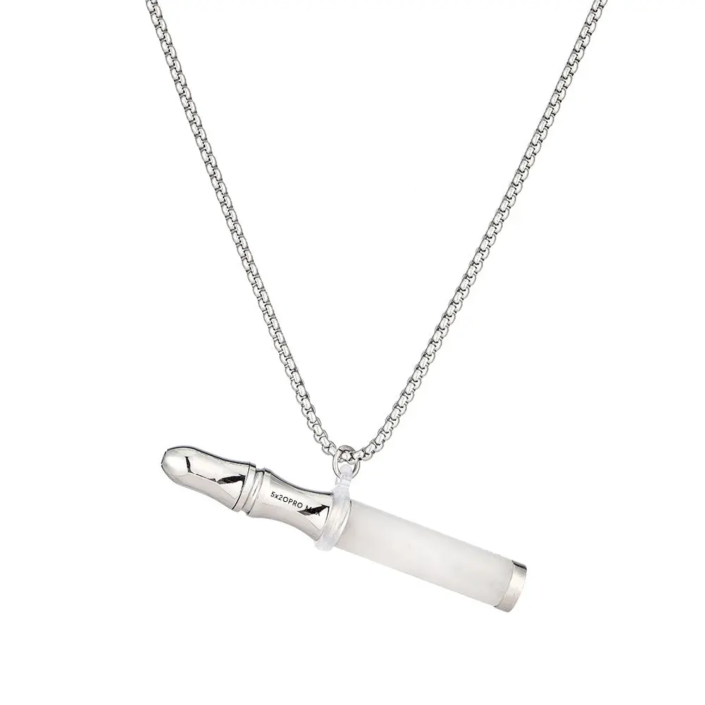 Crystal Breathing Tool - Anxiety Relief & Meditation Necklace