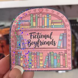 Holographic Bookish Sticker for Readers | 3 Inch Vinyl Sticker | Cozy Book Lover