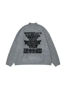 High-Quality Camo Knit Sweater, Loose-Fitting Round Neck Pullover, Fall & Winter Fashion, Unisex Casual Wear, Trendy Design