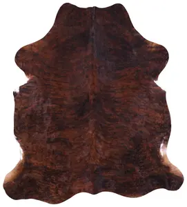 Brindle Natural Hair-On Cowhide Rug - 6' 11" X 6' 3"