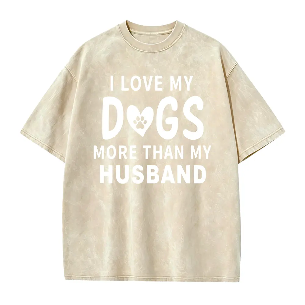 I Love My Dogs More Than My Husband Valentines Day T-Shirt, Suitable for Mens & Womens Outdoor T-Shirt, 100%cotton,