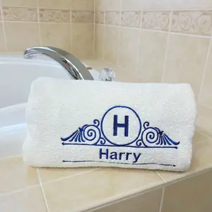 Custom Embroidered and Personalized Bath Towel Bathroom