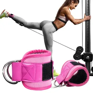 Adjustable Gym Straps Cable Machine Ankle Cuffs For Workout