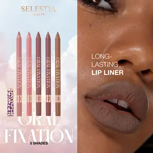 SELESTIA BEAUTY Lipliner Oral Fixation - Long-lasting & Waterproof Lip Pencil Liner for Precision Application with Sharpenable Tip