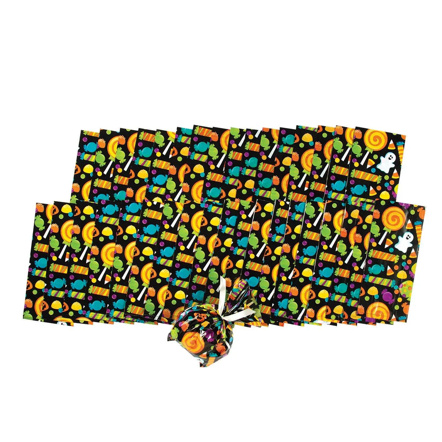 5" x 11 1/2" Bulk 300 Pc. Halloween Treats Cellophane Bags