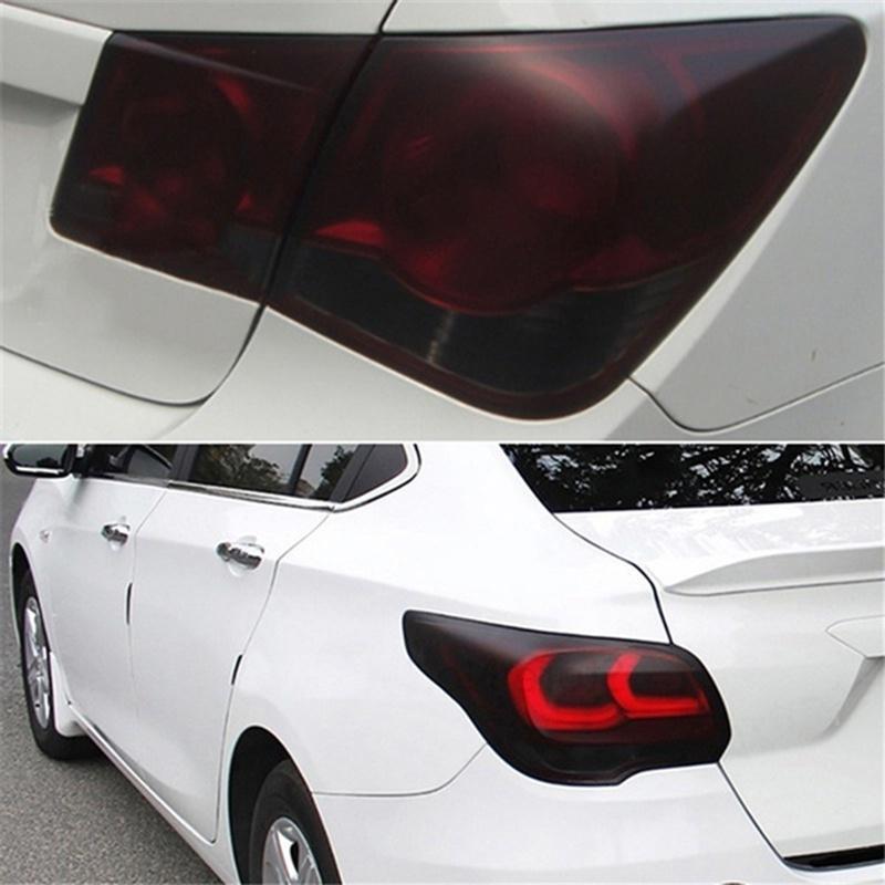 Waterproof High-Temperature Self-Adhesive Car Light Sticker, Car Decals, Vinyl Wrap Film for Headlights Taillights Fog Lights, Durable UV Protection