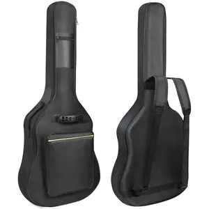 1/2/3 Pack Guitar Bags, 38 40 41 inch Electric Guitar Case,  Oxford Electric Guitar Gig Bag, Two Pockets, for Acoustic Classical Guitar, Ukulele, Bass Guitar(1 Pack)