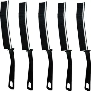5 crevices cleaning brushes, slender flat arc-shaped brushes, suitable for narrow gaps, deep crevices and small Spaces. Durable and highly elastic material, easy to clean, no residue, kitchen and bathroom cleaning tools