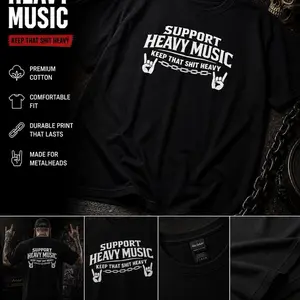 Support metal t shirt