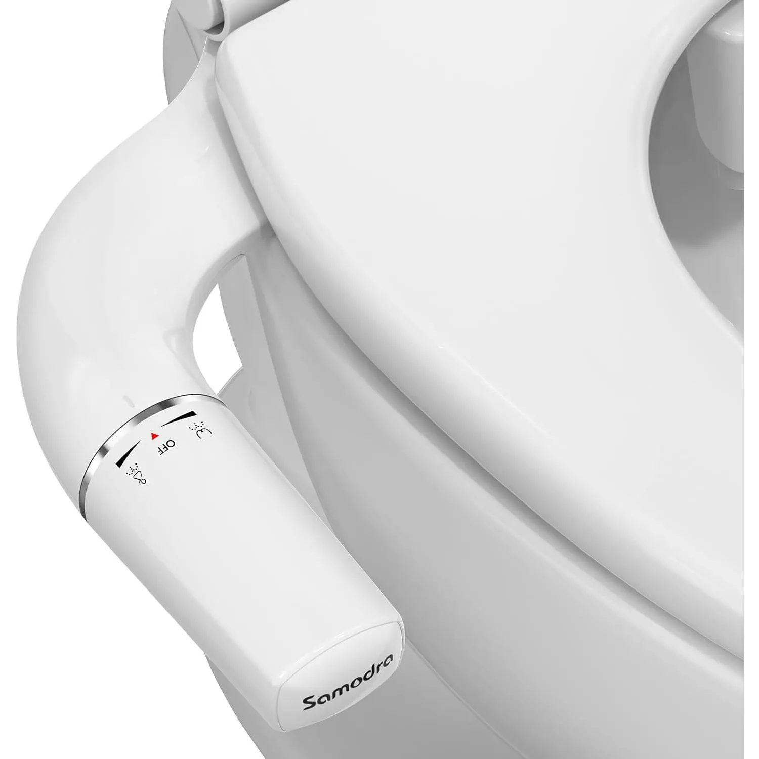 Ultra-Slim Bidet Attachment for Toilet - Dual Nozzle (Frontal & Rear Wash) Hygienic Bidets for Existing Toilets - Adjustable Water  Fresh Water Toilet Bidet - Easy to Install