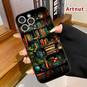 Case Compatible for iPhone 15 Pro 16 16e 14 Plus 13 12 Mini 11 Promax X XS Max XR XSMax Book Plant Haven Matte Camera Protective Pocket-Friendly Cellphone Cover for Girl
