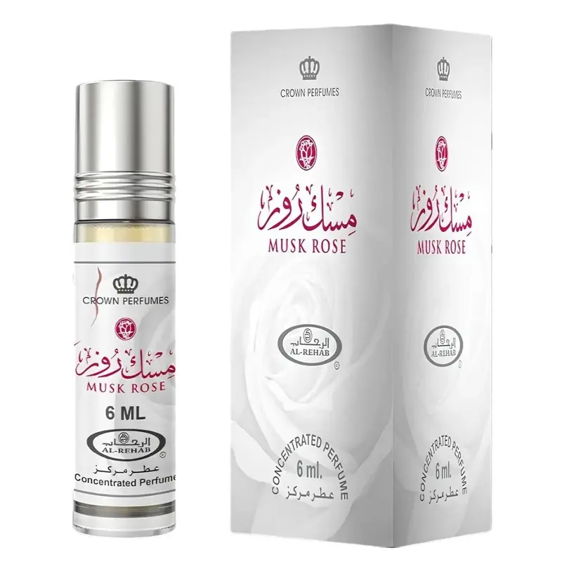 Al Rehab Musk Rose Unisex Concentrated Perfume, 6 Ml