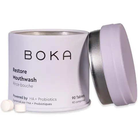 Boka Travel Mouthwash Tablets – Fluoride-Free & Alcohol-Free, Fresh Breath Dental Cleaning Solution