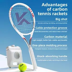 New carbon fiber tennis trainer with string return – your personal tennis racket for solo practice