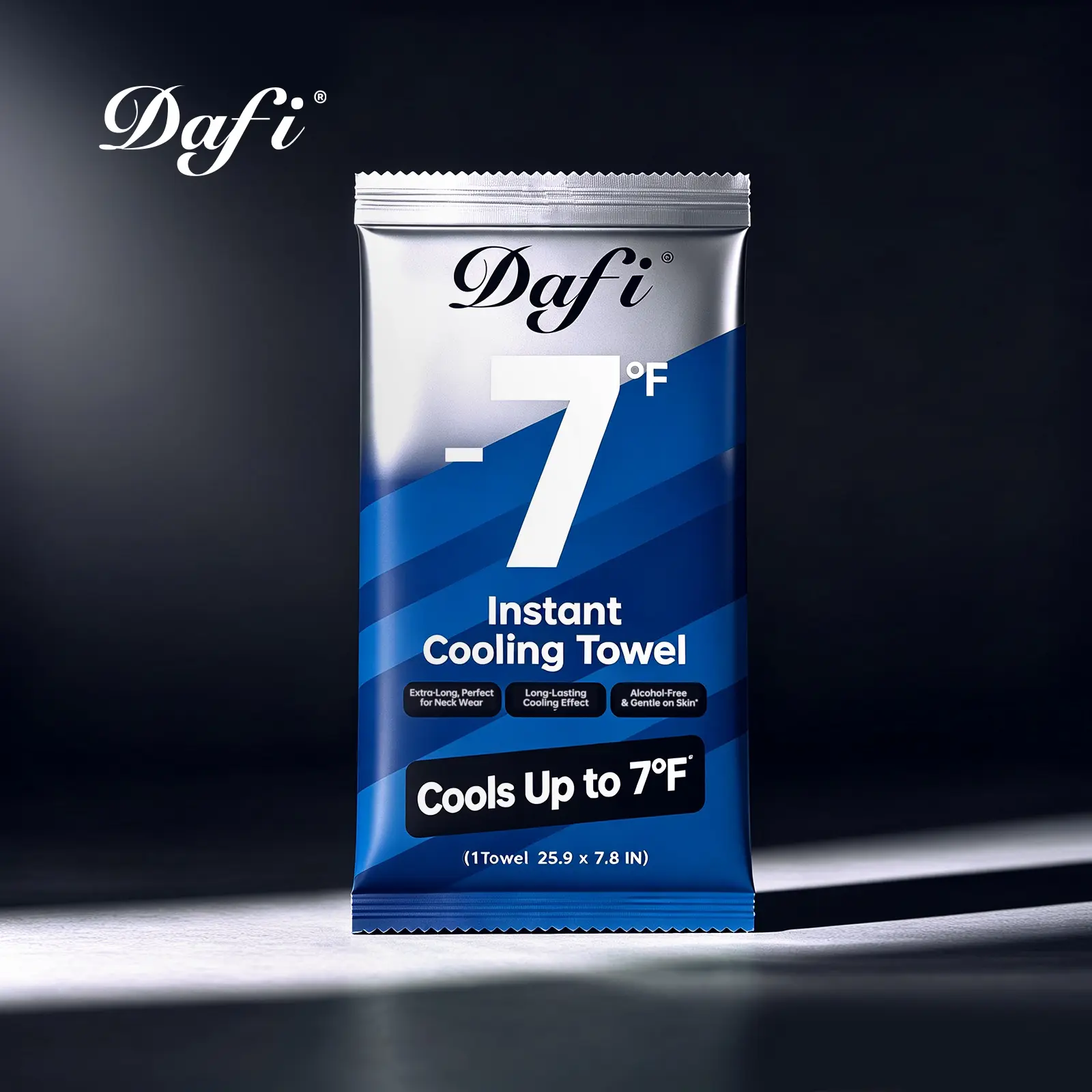 DAFI Instant  Cooling Towel --Glacier Blue