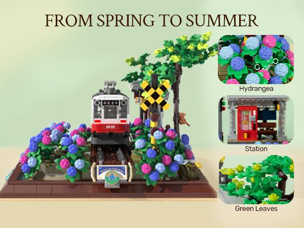 【Summervibes】WISE BLOCK Sakura Tree Building Block Set for Adult 900Pcs Artificial Blocks Unique Structures Fun Wooden Model Kit Wooden Diy Kit