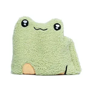 Slippy the Frog - Microwavable Plush for Period Cramps Warmth & More Cuddly Stuffed Animal Soft Adorable Teddy Fleece Therapeutic Comfort