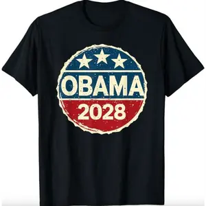 Obama For President 2028 Shirt, Obama 2028 T-Shirt, Gift For Men And Women, Classic CottonShirt