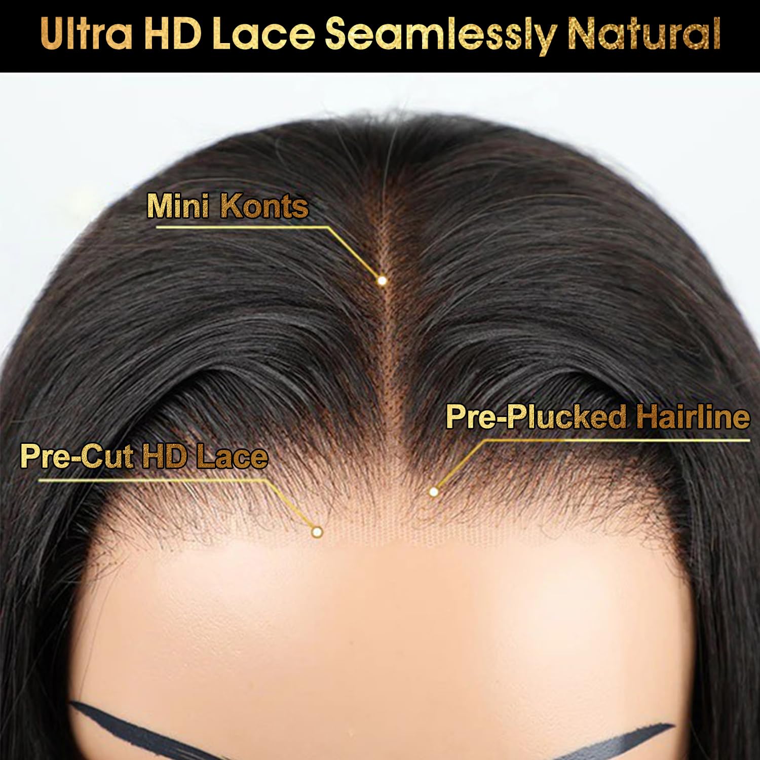 MYLOCKME Glueless 9x6 7x5 Straight Wig Human Hair Reay To Wear 6x4 5x5 Straight Lace CLosure Wig Pre-cut Lace Wig