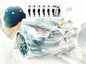 50Pcs Universal Disposable White Paper Car Dust Mats (16x20in) - Temporary Sticky Automotive Floor Covers, Car Accessory for Service Visit Protection