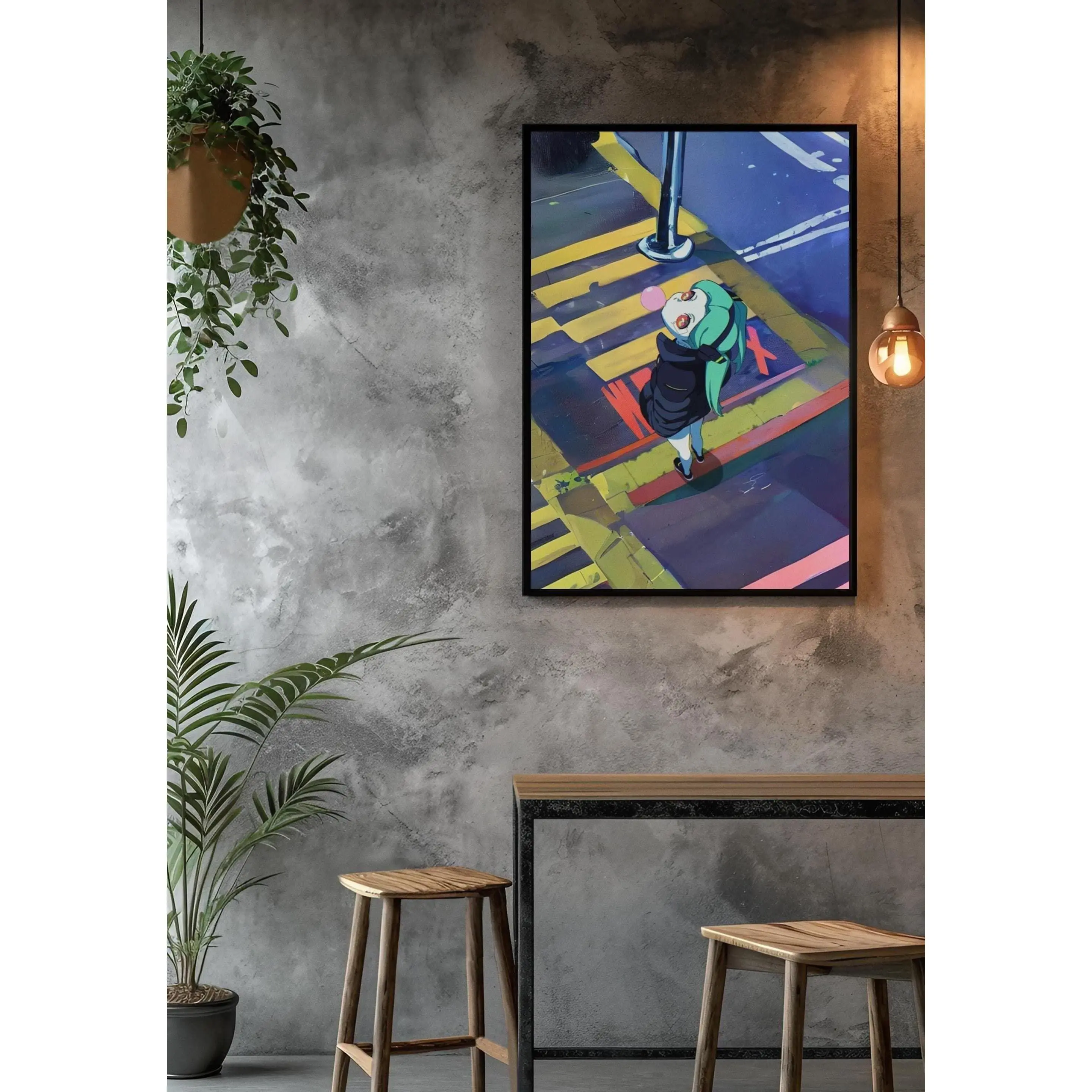 Rebecca Cyberpunk Edgerunners Poster, Classic Anime Girl Wall Art, Exclusive Futuristic Gaming Decor, Sophisticated Print, Unframed Print Only