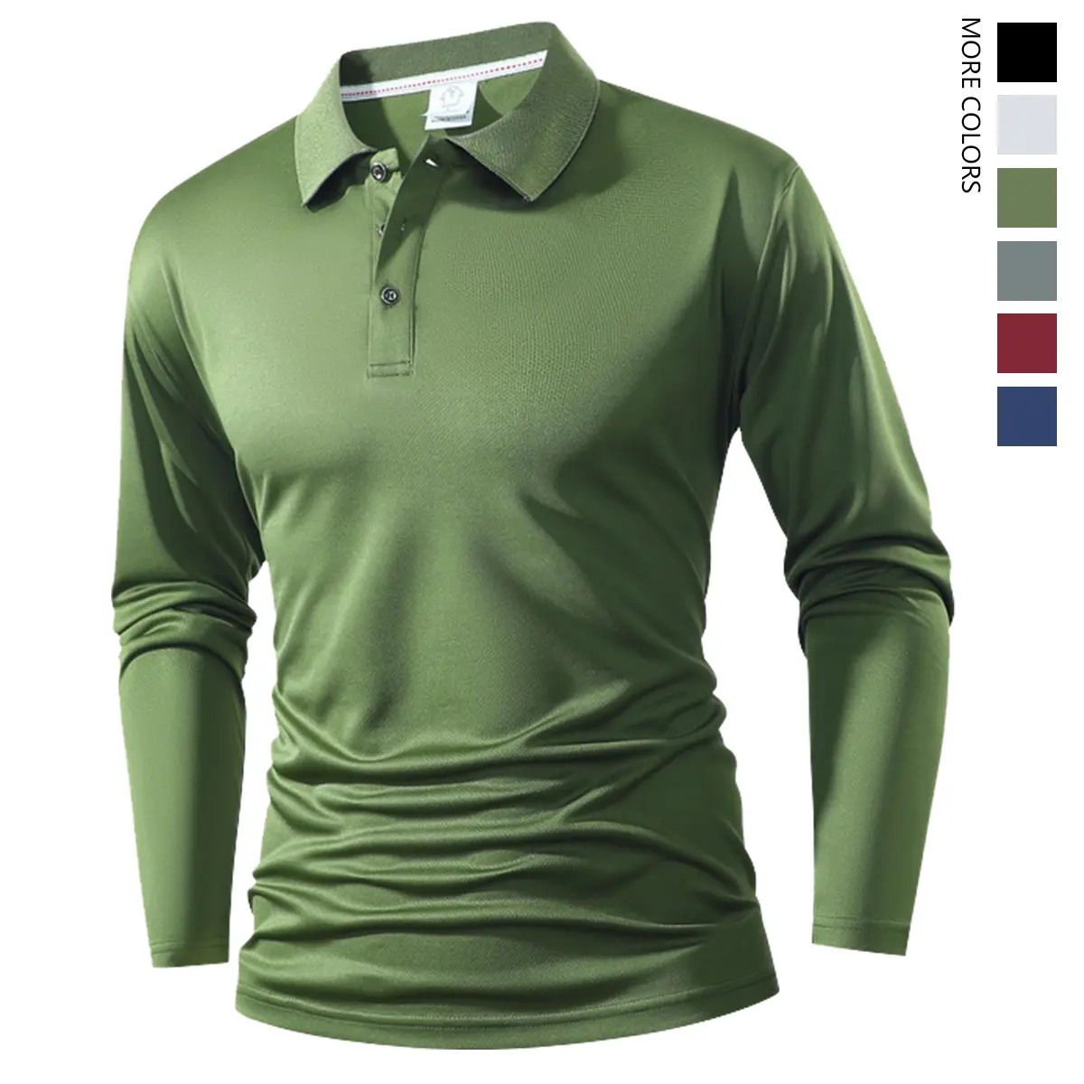 The men's long-sleeved golf shirt features a pointed collar design and has the functions of moisture-wicking and sweat absorption. It is suitable for casual wear in spring and autumn, and also suitable for business casual occasions. Valentine's Day gift The men's long-sleeved golf shirt features a pointed collar design and has the functions of moisture-wicking and sweat absorption. It is suitable for casual wear in spring and autumn, and also suitable for business casual occasions. Valentine's Day gift