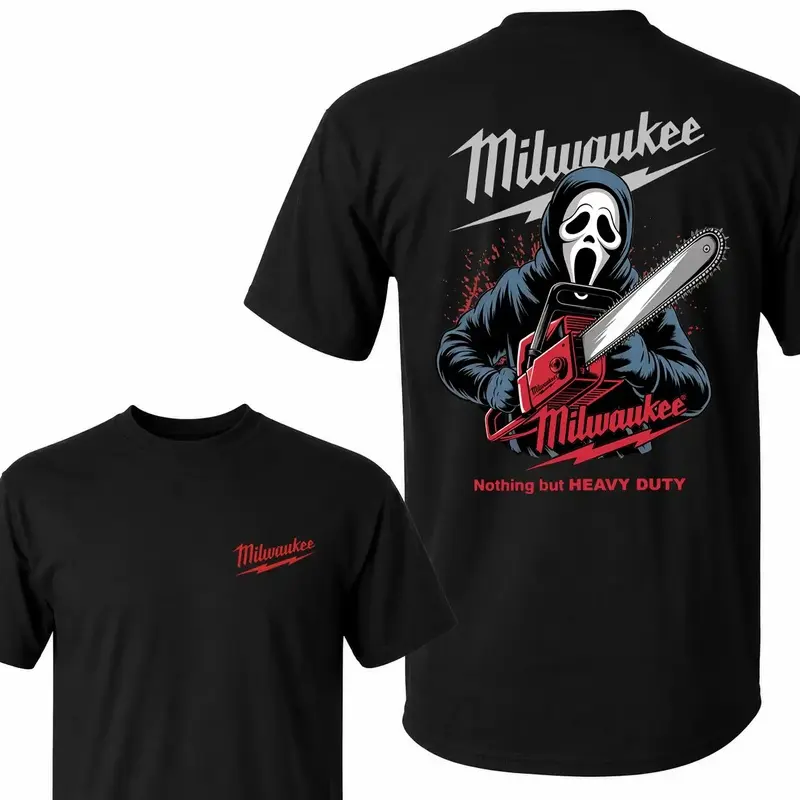 Milwaukee "Heavyweight" Graphic T-shirt - Movie Chainsaw Design T-shirt