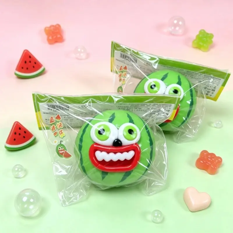 Fluid Watermelon Squeeze Toy Decompression Toy TPR Cartoon Soft Slow Rising Stress Relief Fidget Toy For Adults Party Favors