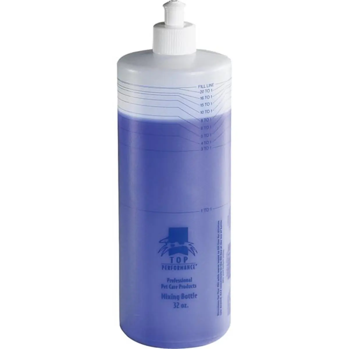 212 MAIN Top Performance Opaque Plastic Mixing Bottle, 32oz, with Graduated Fill Lines for Dog & Cat Grooming