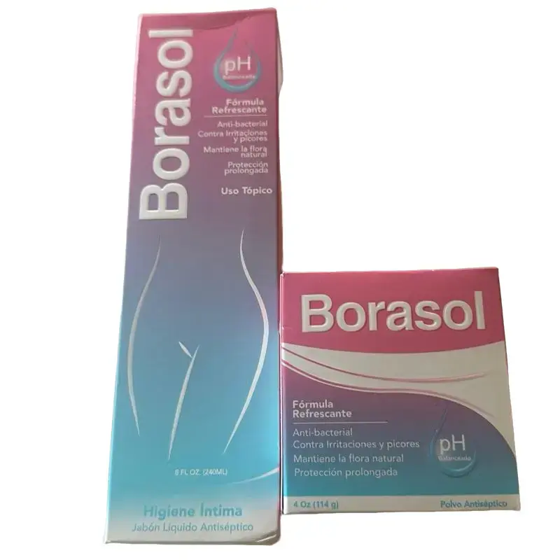 Women's Herbal Antibacterial Intimate Cleansing Wash - Borasol Liquid Intimate Care Solution with Restore Benefit