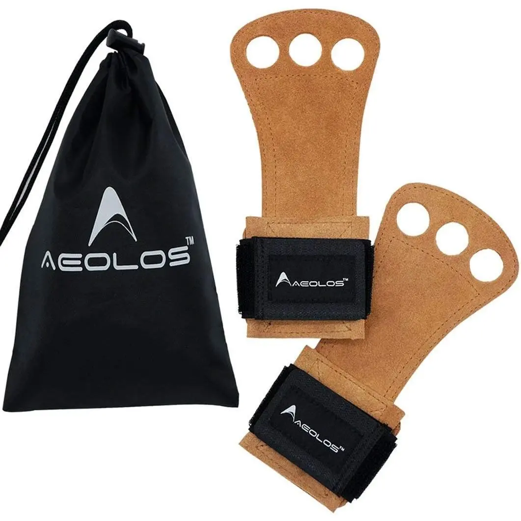 Leather Gymnastics Hand Grips - Ideal for Gymnastics, Pull-Ups, Weight Lifting
