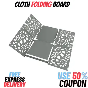 Plastic Shirt Folding Board, Easy and Fast Folding Board for Adult and Kids clothes Hangers Organiser