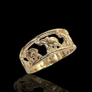 Lucky Elephant Ring - Fashionable and Symbolic Jewelry for Women  Size 7