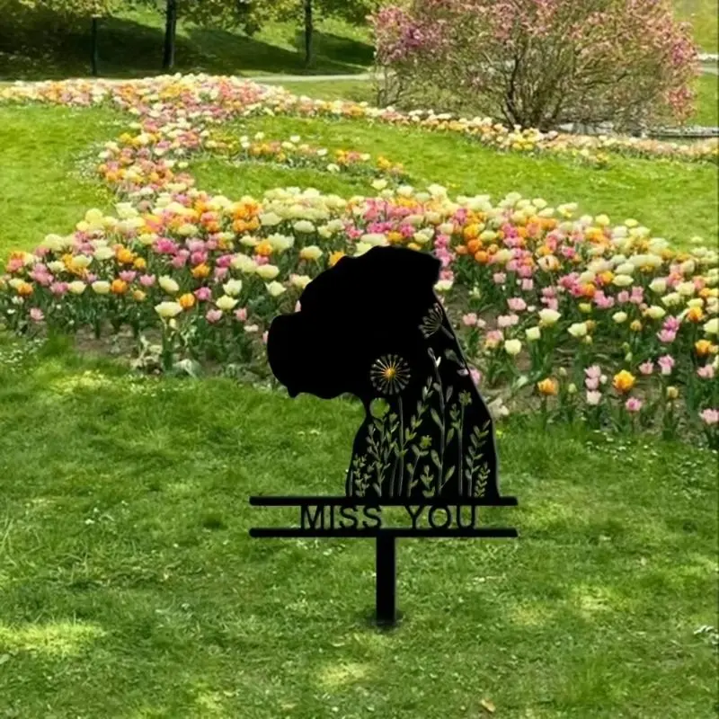 Memorial Stake Sign, Pet Grave Marker with Stake, Sympathetic and Remembrance Stake, Garden Decor Supplies