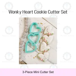 Wonky Heart Cookie Cutter Set