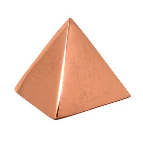 100% Solid Copper Pyramid ~1.25in Giza shaped for Meditation , Body Healing , Reiki Balancing Chakras , Crystal Recharging , Focused Energy