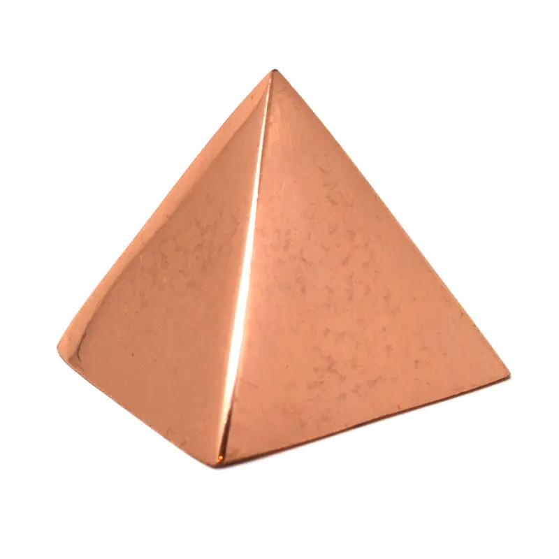 100% Solid Copper Pyramid ~1.25in Giza shaped for Meditation , Body Healing , Reiki Balancing Chakras , Crystal Recharging , Focused Energy