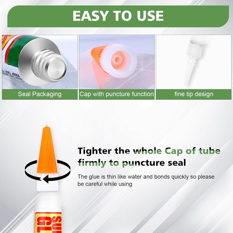 12 X 3g Super Glue Clear, Adhesive,Super Glue Fast Drying Cyanoacrylate Glue for ,Rubber,Leather, Plastic, Metal, Rhinestone , DIY Crafts and More 12 X 3g Super Glue Clear, Adhesive,Super Glue Fast Drying Cyanoacrylate Glue for ,Rubber,Leather, Plastic, Metal, Rhinestone , DIY Crafts and More