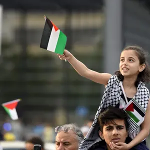 Palestine Flag with Stick