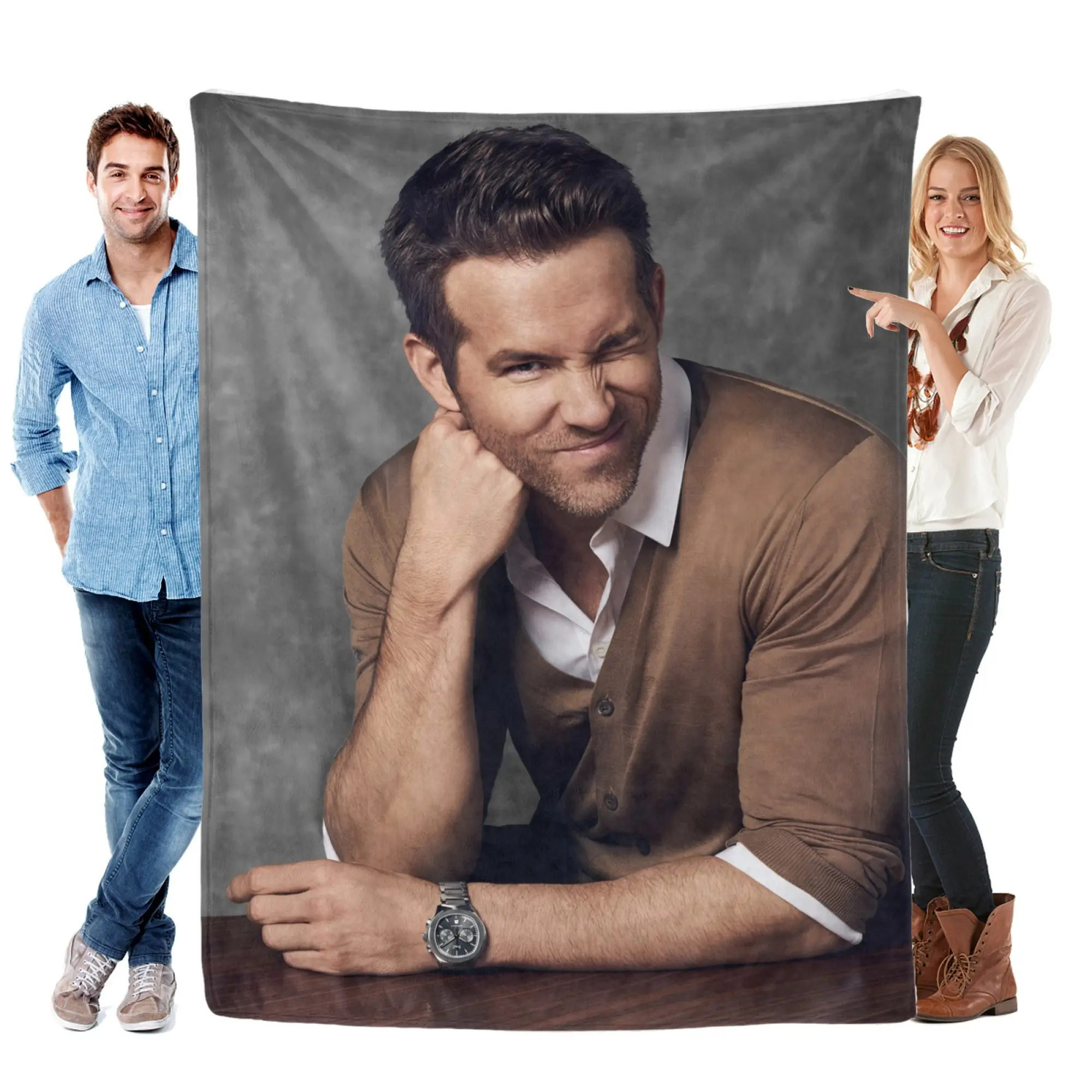 Ryan Rodney Reynolds multiple sizes Blanket increase Ultra-Soft Micro Fleece Blanket Warm Cozy Plush Bed Blanket Lightweight Sofa Throw Blanket All Season Use